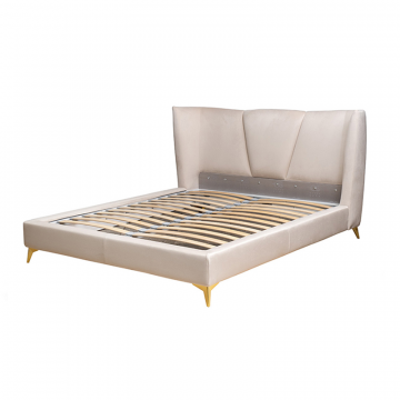 Кровать Siena без мех.велюр бежевый Colt002 199*222*116см