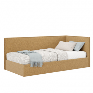 Урбан Диван-кровать 190х80 с ПМ правый Горчичный, ткань EVVA DJT 1039/25