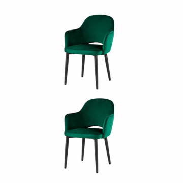 Стул Венера NEW, велюр изумрудный NP (набор 2шт)