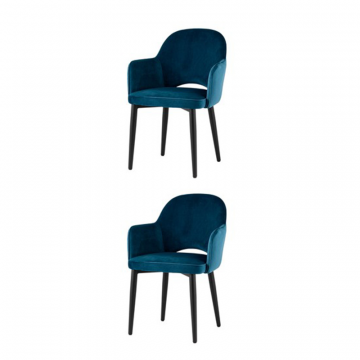 Стул Венера NEW, велюр сине-зеленый NP (набор 2шт)