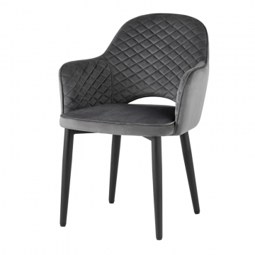 Комплект стульев Венера  диамант велюр серый (набор 2 шт)