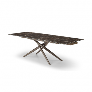 Стол раскладной Festa 180-260, темная керамика