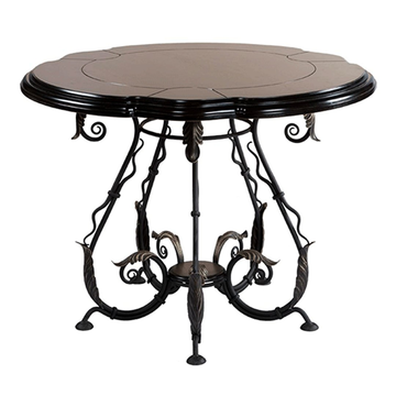 Кованый обеденный стол Аделаида 5 Шоколад Амбер