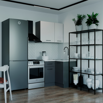 Кухонный гарнитур угловой Волга 1000х1000 мм