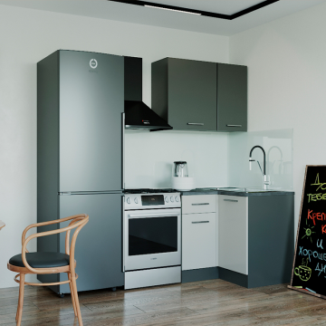 Кухонный гарнитур угловой Прима 1000х1000 мм