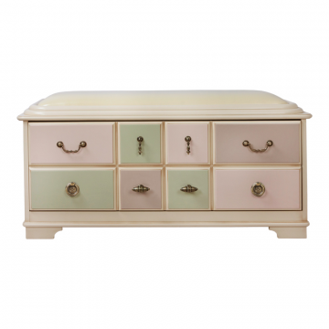 Банкетка Пандора 2 с обувницей Айвори Акварель