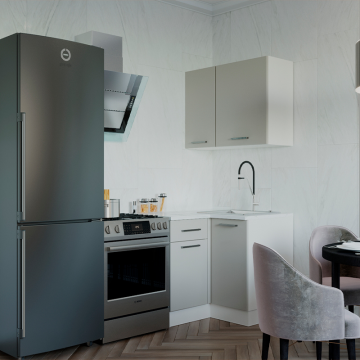 Кухонный гарнитур угловой Шампань 1000х1000 мм