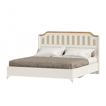 Вилладжио Кровать двуспальная 1600 (Алебастр/Дуб Золотой)