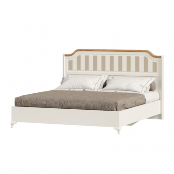 Вилладжио Кровать двуспальная 1800 (Алебастр/Дуб Золотой)