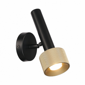 Светильник настенный iLedex Delta 2360-1 BK+BR