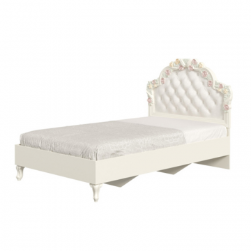 Луиза Кровать полутороспальная 1200 (Алебастр/Шампань)
