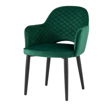 Стул Венера диамант NEW, велюр изумрудный NP