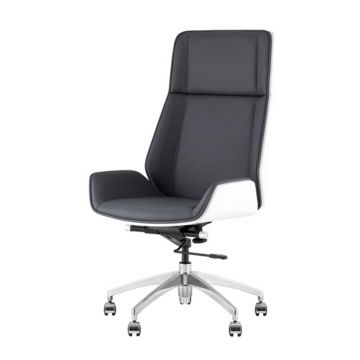 Кресло руководителя TopChairs Crown SN серо-голубой