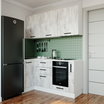 Кухонный гарнитур Пайн 1800х1000мм угловой