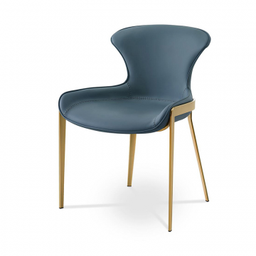 Стул Hillary, серо-голубой/золото