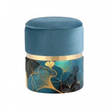 Пуф Кэрри с ящиком велюр Gingko