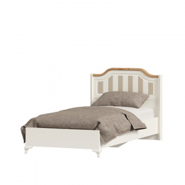 Вилладжио Кровать односпальная 900 (Алебастр/Дуб золотой)