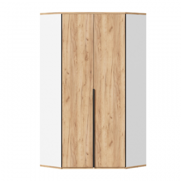 Урбан Шкаф угловой (Белый/Дуб золотой)