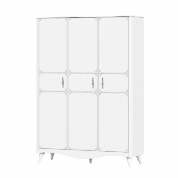 Элис Шкаф трехстворчатый (Белый)