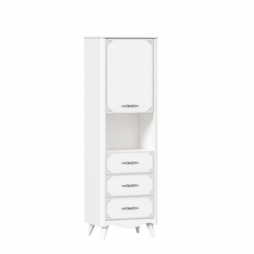 Элис Стеллаж с ящиками (Белый)