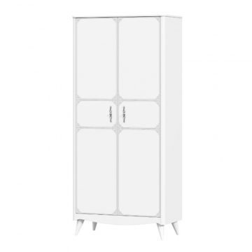 Элис Шкаф двухстворчатый (Белый)