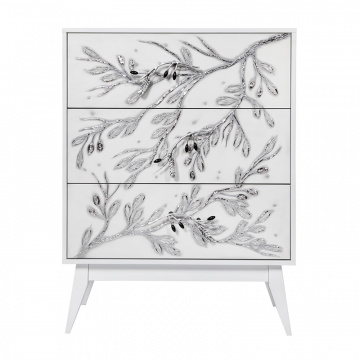 Комод Oliva Branch Айс Античное серебро