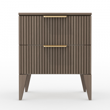 Тумба прикроватная LINE 2 ящика, Шпон