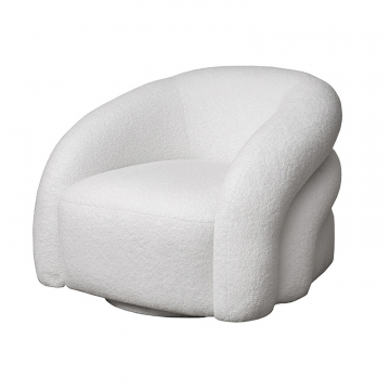 Кресло Monblan поворотное букле белое Hush000