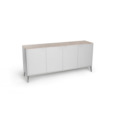 Буфет цвет корпуса светло-серый soft touch, цвет топа желтый песок, (Габариты: 1780 x 430 x 810 mm)