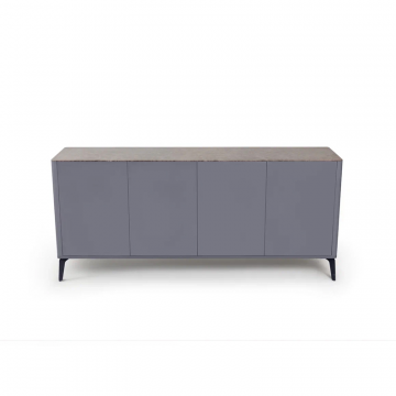 Буфет цвет корпуса темно-серый soft touch, цвет топа коричневый песок, (Габариты: 1780 x 430 x 810 mm)