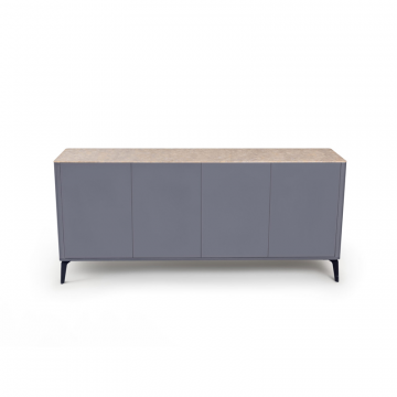 Буфет цвет корпуса темно-серый soft touch, цвет топа желтый песок, (Габариты: 1780 x 430 x 810 mm)