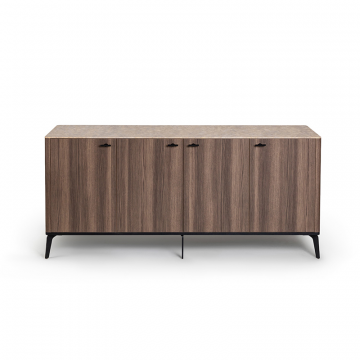 Буфет цвет корпуса дуб серый, цвет топа желтый песок, (Габариты: 1780 x 430 x 810 mm)