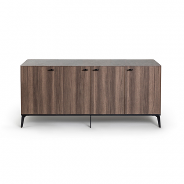 Буфет цвет корпуса дуб серый, цвет топа коричневый песок, (Габариты: 1780 x 430 x 810 mm)