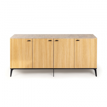 Буфет цвет корпуса дуб натуральный, цвет топа желтый песок, (Габариты: 1780 x 430 x 810 mm)