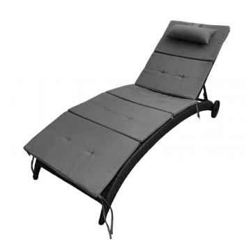 Шезлонги AGATA серые с матрасами