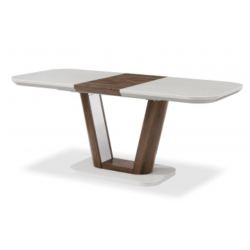 Стол раскладной Ester 160-200, бежевый/коричневый