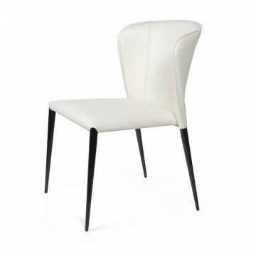 Стул Albert, кожа белый