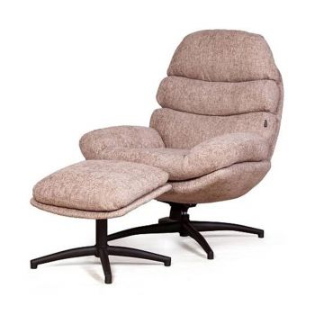 Кресло качалка с оттоманкой Sven, бежевый