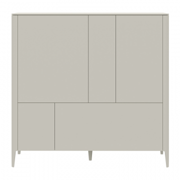 Шкаф Type 3 двери 2 ящика высота 135 см (молочный)