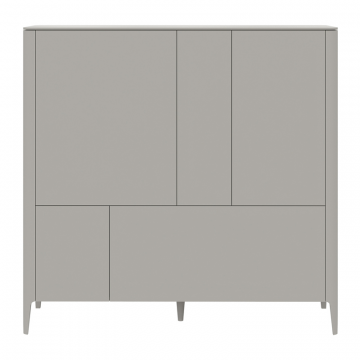 Шкаф Type 3 двери 2 ящика высота 135 см (серо-бежевый)