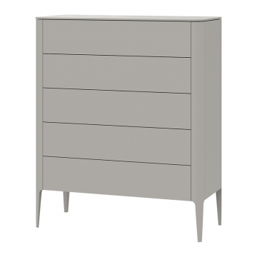 Комод Type 5 ящиков ширина 100 см (серо-бежевый)