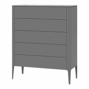 Комод Type 5 ящиков ширина 100 см (серый)