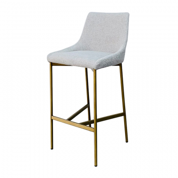 163YH-16963 Стул барный белый+бронза