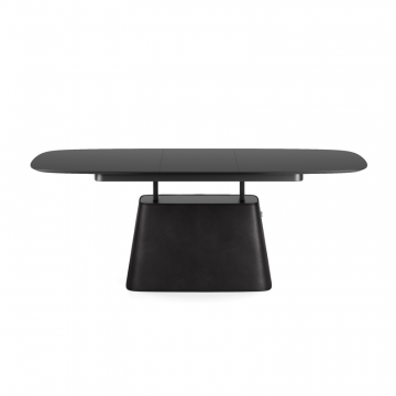 Стол БАУЛ раздвижной 1600/2050*950 Кожа кат. 2, HPL \ FENIX NTM