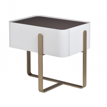 77IP-20863 Тумбочка светлая с металл. каркасом 58*40*55см