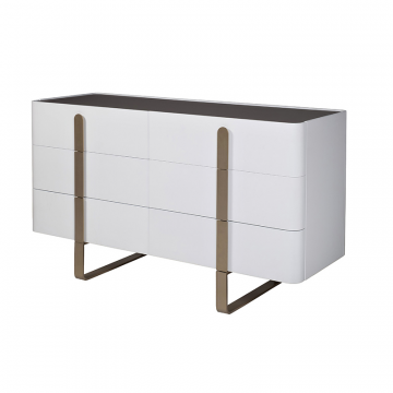 77IP-20861 Комод светлый с металл. каркасом 140*50*85см