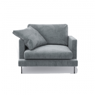 Кресло Saha светло-серое