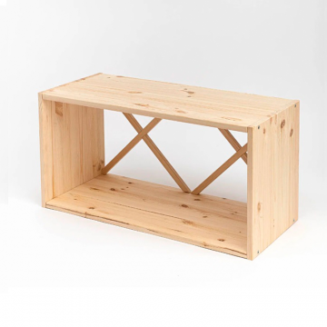 Стеллаж Куб большой, массив сосны