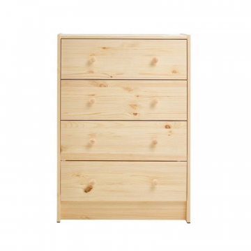 Комод с 4 выдвижными ящиками, массив сосны