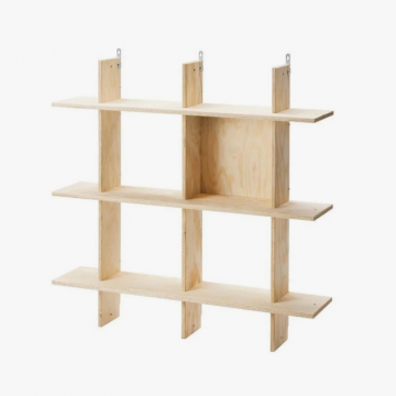 Полка деревянная настенная РИФФ, массив сосны